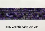 CAA5391 15.5 inches 6*7mm - 8*8mm nuggets agate gemstone beads