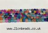 CAA5392 15.5 inches 6*7mm - 8*8mm nuggets agate gemstone beads