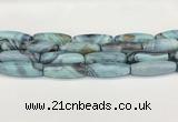 CAA5397 15.5 inches 13*40mm rice agate gemstone beads