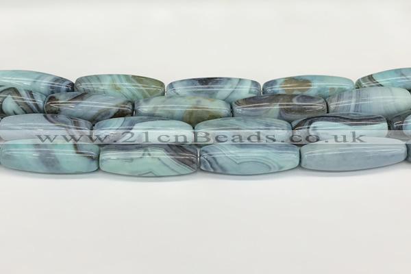 CAA5397 15.5 inches 13*40mm rice agate gemstone beads