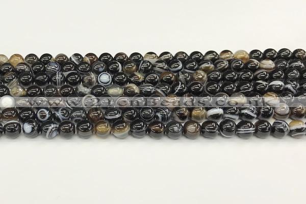 CAA5423 15.5 inches 6mm round agate gemstone beads