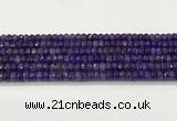 CAA5436 15.5 inches 6*8mm faceted rondelle agate gemstone beads