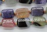 CAA544 15.5 inches 12*16mm rectangle dyed madagascar agate beads