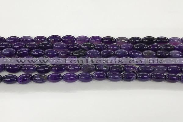 CAA5455 15.5 inches 8*12mm rice agate gemstone beads