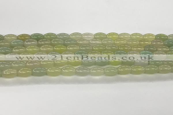 CAA5456 15.5 inches 8*12mm rice agate gemstone beads