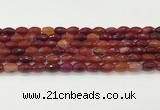 CAA5458 15.5 inches 8*12mm faceted rice agate beads