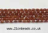 CAA5461 15.5 inches 8*12mm faceted rice agate beads