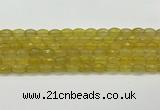 CAA5469 15.5 inches 8*12mm faceted rice agate beads