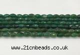 CAA5474 15.5 inches 8*12mm faceted rice agate beads