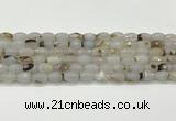 CAA5481 15.5 inches 8*12mm faceted rice agate beads