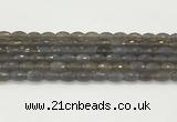 CAA5482 15.5 inches 8*12mm faceted rice agate beads