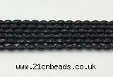 CAA5483 15.5 inches 8*12mm faceted rice agate beads