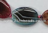 CAA552 15.5 inches 20*30mm oval dyed madagascar agate beads