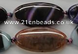 CAA553 15.5 inches 20*40mm oval dyed madagascar agate beads