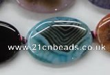 CAA554 15.5 inches 25*35mm oval dyed madagascar agate beads