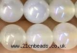 CAA5820 15 inches 8mm round AB-color agate beads