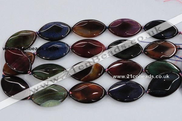 CAA585 15.5 inches 25*40mm faceted marquise dragon veins agate beads