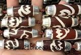 CAA5868 14*38mm - 16*43mm rice tibetan agate dzi beads