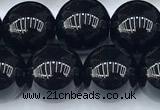 CAA5886 15 inches 10mm round black agate beads, 2mm hole