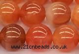 CAA5926 15 inches 10mm round red botswana agate beads