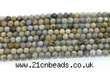 CAA6120 15.5 inches 4mm round bamboo leaf agate gemstone beads