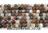 CAA6137 15 inches 4mm round Botswana agate beads wholesale