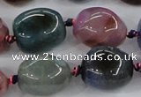 CAA617 15.5 inches 15*20mm nuggets dragon veins agate beads