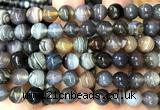CAA6302 15 inches 8mm round Botswana agate gemstone beads