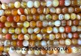 CAA6366 15 inches 6mm round orange banded agate beads wholesale