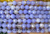 CAA6422 15 inches 8mm round blue banded agate beads wholesale