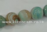 CAA725 15.5 inches 14mm faceted round fire crackle agate beads