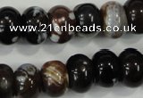 CAA733 15.5 inches 10*14mm rondelle fire crackle agate beads