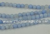 CAA734 15.5 inches 4mm faceted round blue lace agate beads wholesale