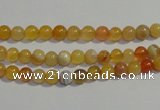 CAA86 15.5 inches 4mm round botswana agate gemstone beads