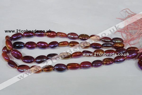 CAA883 15.5 inches 11*17mm oval AB-color red agate beads