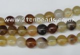 CAA890 15.5 inches 6mm round agate gemstone beads wholesale