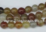 CAA891 15.5 inches 8mm round agate gemstone beads wholesale