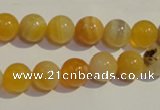 CAA90 15.5 inches 12mm round botswana agate gemstone beads