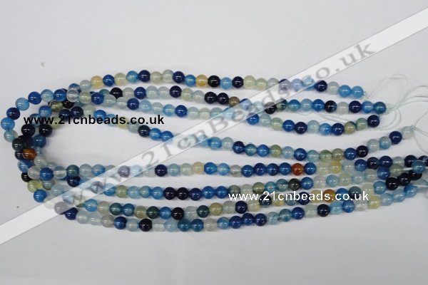 CAA930 15.5 inches 6mm round agate gemstone beads