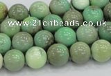 CAB01 15.5 inches 10mm round green grass agate gemstone beads