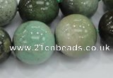 CAB02 15.5 inches 20mm round green grass agate gemstone beads