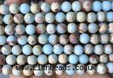 CAB1012 15 inches 8mm round blue agalmatolite beads wholesale
