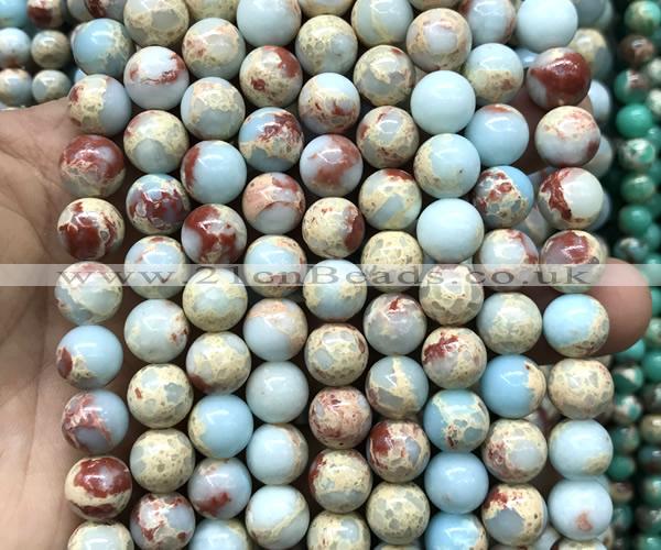 CAB1014 15 inches 10mm round blue agalmatolite beads wholesale
