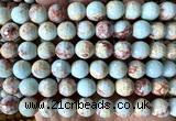CAB1023 15 inches 10mm faceted round blue agalmatolite beads
