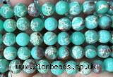 CAB1033 15 inches 10mm round blue agalmatolite beads wholesale