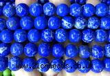 CAB1048 15 inches 10mm round blue agalmatolite beads wholesale
