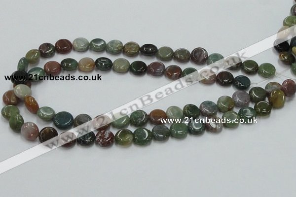 CAB129 15.5 inches 12mm coin india agate gemstone beads wholesale