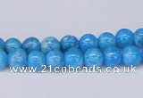 CAB220 15.5 inches 6mm round blue crazy lace agate beads