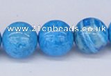 CAB224 15.5 inches 16mm round blue crazy lace agate beads