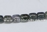 CAB391 15.5 inches 8*8mm column moss agate gemstone beads wholesale